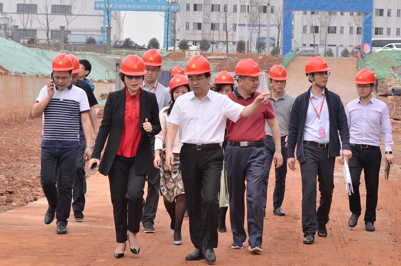 宁乡市委书记周辉赴taptap点点官网新材料宁乡基地项目调研