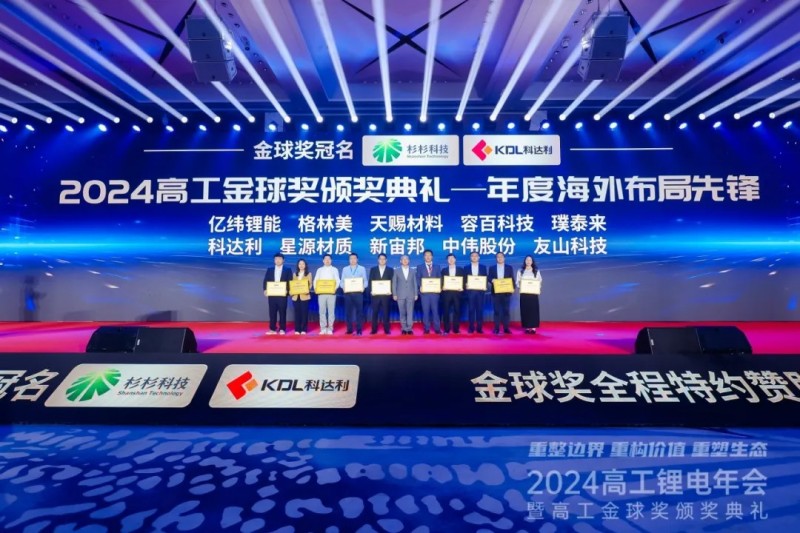 再获奖！|taptap点点官网股份荣获2024高工锂电金球奖“年度海外布局先锋”