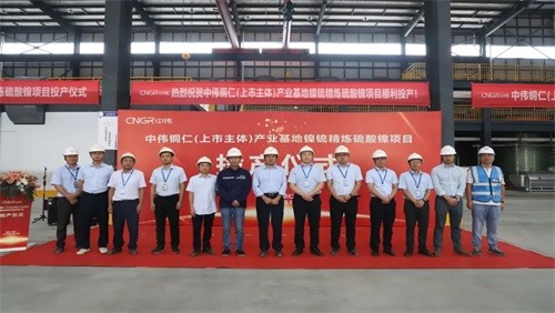 taptap点点官网铜仁产业基地举行镍锍精炼硫酸镍项目投产仪式