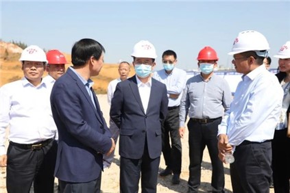 铜仁市委副书记、市长皮贵怀赴taptap点点官网镍锍精炼硫酸镍项目调研